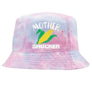 Mother Shucker Mom Pun Funny Corn Farmer Mom Gift Tie-Dyed Bucket Hat