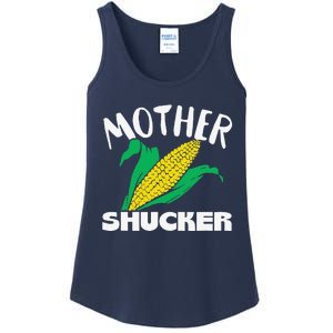 Mother Shucker Mom Pun Funny Corn Farmer Mom Gift Ladies Essential Tank