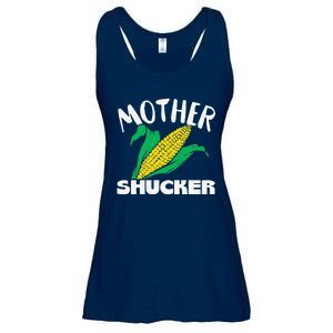 Mother Shucker Mom Pun Funny Corn Farmer Mom Gift Ladies Essential Flowy Tank