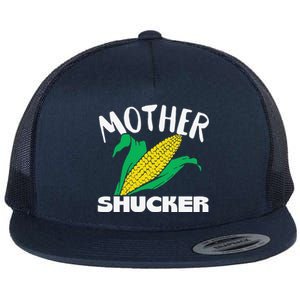 Mother Shucker Mom Pun Funny Corn Farmer Mom Gift Flat Bill Trucker Hat