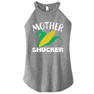 Mother Shucker Mom Pun Funny Corn Farmer Mom Gift Women's Perfect Tri Rocker Tank