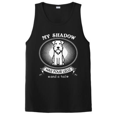 Miniature Schnauzers My Dog Is My Shadow Funny Gift PosiCharge Competitor Tank