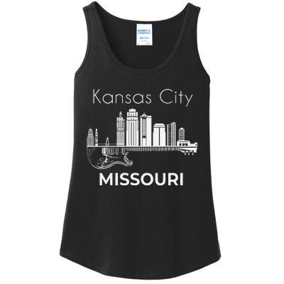 Missouri Souvenir Music Guitar Souvenir Kansas City Ladies Essential Tank