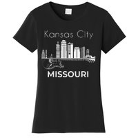 Missouri Souvenir Music Guitar Souvenir Kansas City Women's T-Shirt