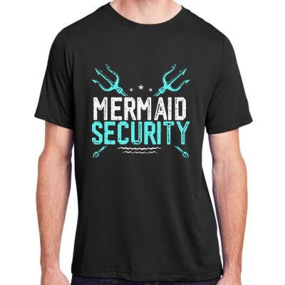 Mermaid Security Mermaid Dad Birthday Merdad Adult ChromaSoft Performance T-Shirt