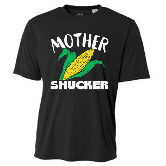 Mother Shucker Mom Pun Funny Corn Farmer Mom Gift Cooling Performance Crew T-Shirt