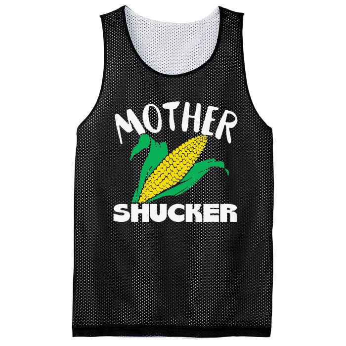 Mother Shucker Mom Pun Funny Corn Farmer Mom Gift Mesh Reversible Basketball Jersey Tank