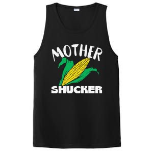 Mother Shucker Mom Pun Funny Corn Farmer Mom Gift PosiCharge Competitor Tank