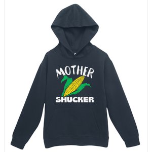 Mother Shucker Mom Pun Funny Corn Farmer Mom Gift Urban Pullover Hoodie