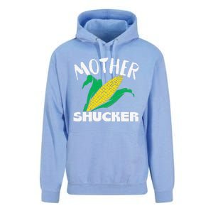 Mother Shucker Mom Pun Funny Corn Farmer Mom Gift Unisex Surf Hoodie