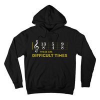 Musician Sheet Music These Are Difficult Times Hoodie