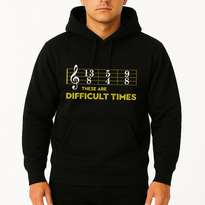 Musician Sheet Music These Are Difficult Times Hoodie
