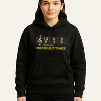 Musician Sheet Music These Are Difficult Times Hoodie