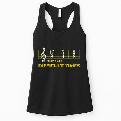 Musician Sheet Music These Are Difficult Times Womens Tank Top