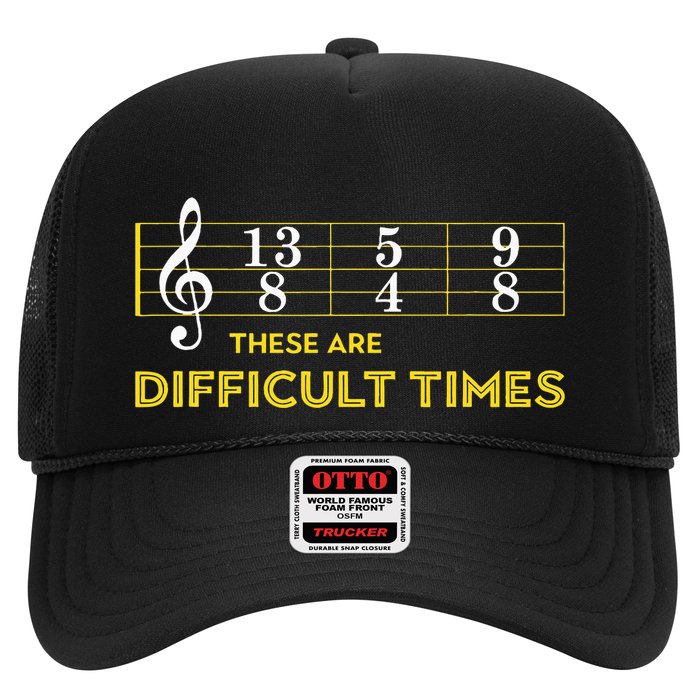 Musician Sheet Music These Are Difficult Times Hat