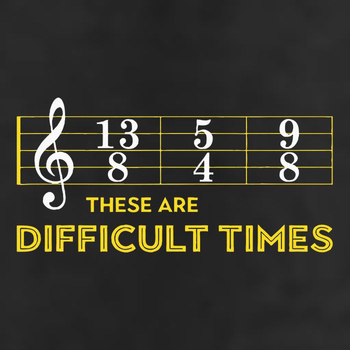 Musician Sheet Music These Are Difficult Times Hat