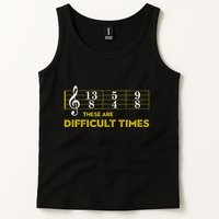Musician Sheet Music These Are Difficult Times Tank Top