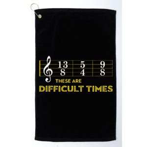 Musician Sheet Music These Are Difficult Times Platinum Collection Golf Towel