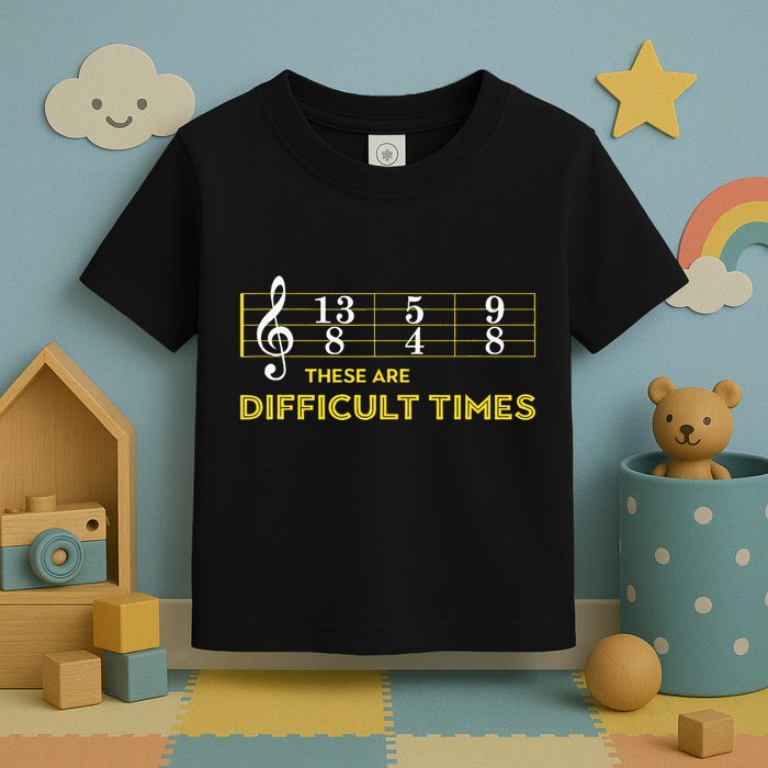 Musician Sheet Music These Are Difficult Times Toddler T-Shirt
