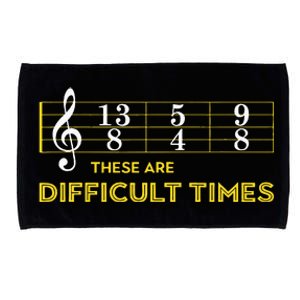 Musician Sheet Music These Are Difficult Times Microfiber Hand Towel