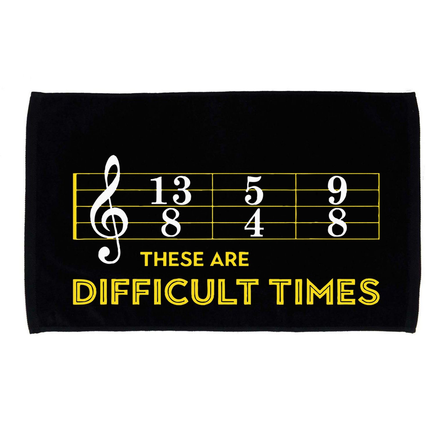 Musician Sheet Music These Are Difficult Times Microfiber Hand Towel