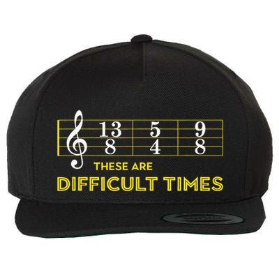 Musician Sheet Music These Are Difficult Times Wool Snapback Cap