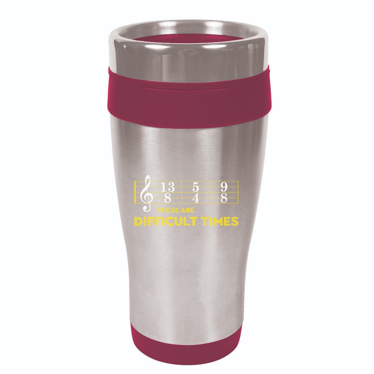 Musician Sheet Music These Are Difficult Times 16oz Travel Tumbler
