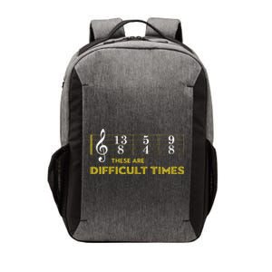 Musician Sheet Music These Are Difficult Times Vector Backpack