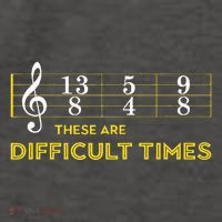 Musician Sheet Music These Are Difficult Times Vector Backpack