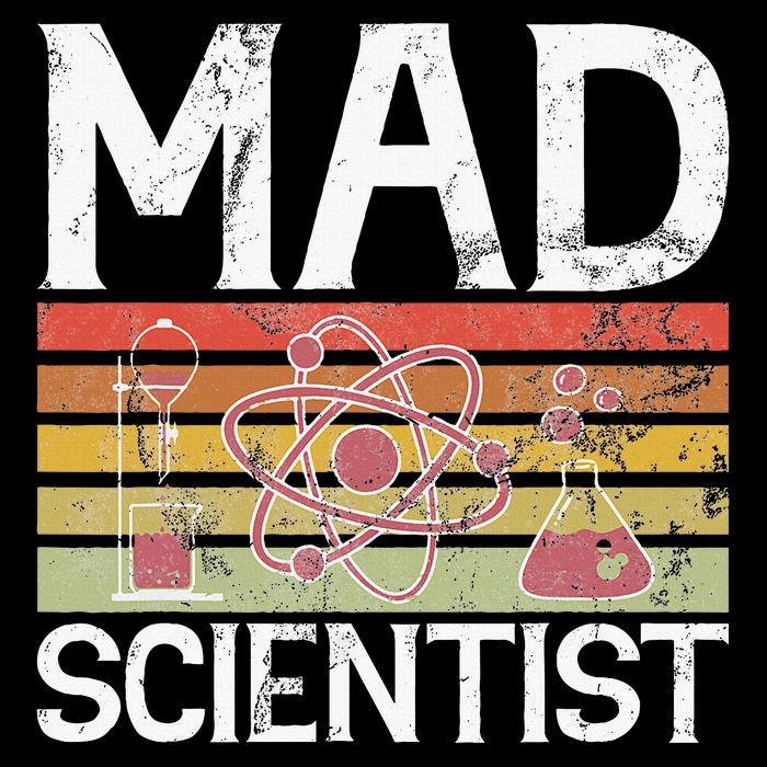 Mad Scientist Flat Bill Trucker Hat