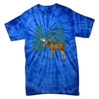 Maine State Moose Lovers Trees Vintagelook Souvenir Gift Tie-Dye T-Shirt