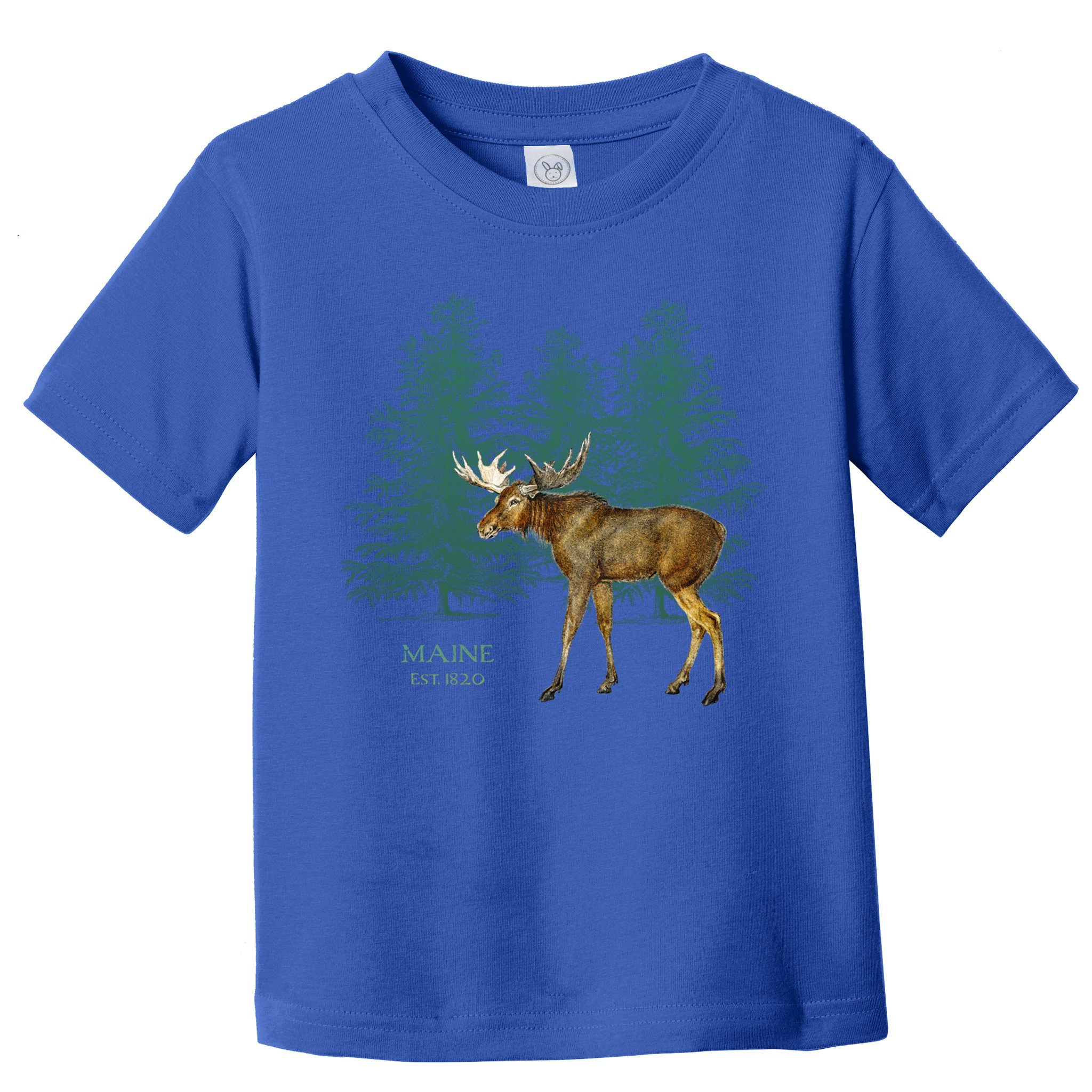 Maine State Moose Lovers Trees Vintagelook Souvenir Gift Toddler T-Shirt