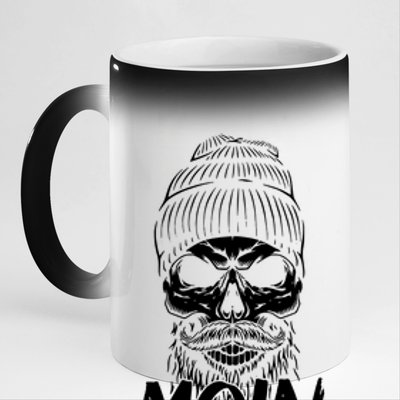 Moin Skull 11oz Black Color Changing Mug