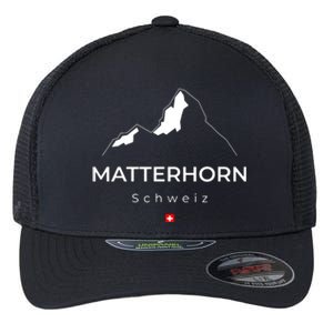 Matterhorn Switzerland Mountains Rockclimbing Hiking Flexfit Unipanel Trucker Cap