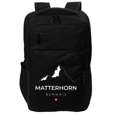 Matterhorn Switzerland Mountains Rockclimbing Hiking Impact Tech Backpack