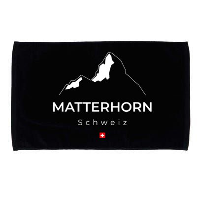 Matterhorn Switzerland Mountains Rockclimbing Hiking Microfiber Hand Towel