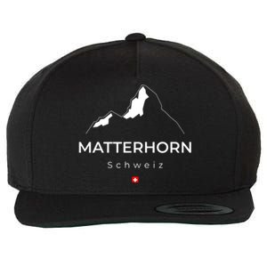 Matterhorn Switzerland Mountains Rockclimbing Hiking Wool Snapback Cap