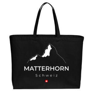 Matterhorn Switzerland Mountains Rockclimbing Hiking Cotton Canvas Jumbo Tote