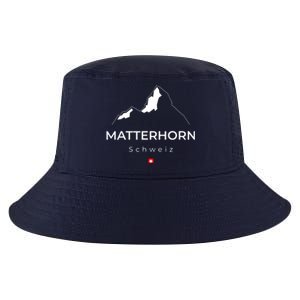 Matterhorn Switzerland Mountains Rockclimbing Hiking Cool Comfort Performance Bucket Hat