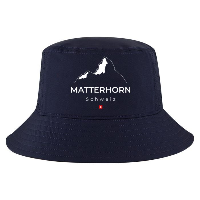 Matterhorn Switzerland Mountains Rockclimbing Hiking Cool Comfort Performance Bucket Hat