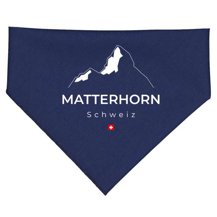 Matterhorn Switzerland Mountains Rockclimbing Hiking USA-Made Doggie Bandana