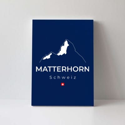 Matterhorn Switzerland Mountains Rockclimbing Hiking Canvas