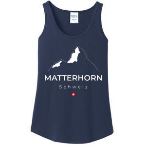 Matterhorn Switzerland Mountains Rockclimbing Hiking Ladies Essential Tank