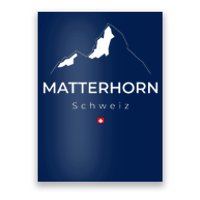 Matterhorn Switzerland Mountains Rockclimbing Hiking Poster