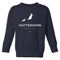 Matterhorn Switzerland Mountains Rockclimbing Hiking Toddler Sweatshirt