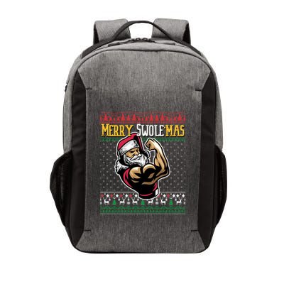 Merry Swole Mas Funny Christmas Gym And Work Out Santa Flexing Gift Vector Backpack