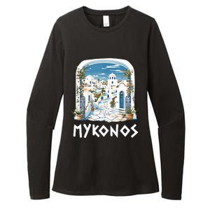 Mykonos Souvenir / Mykonos Greece / Mykonos Womens CVC Long Sleeve Shirt