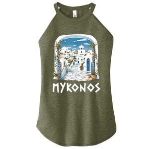 Mykonos Souvenir / Mykonos Greece / Mykonos Women's Perfect Tri Rocker Tank