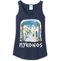 Mykonos Souvenir / Mykonos Greece / Mykonos Ladies Essential Tank