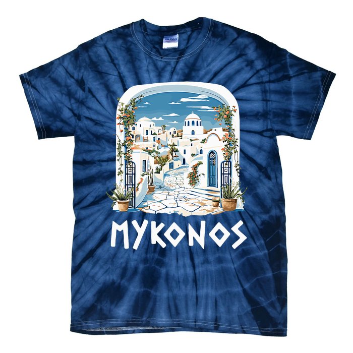 Mykonos Souvenir / Mykonos Greece / Mykonos Tie-Dye T-Shirt